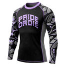 PRIDE OR DIE cold instinct L/S RASHGUARD - grey